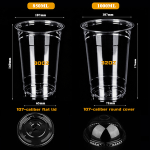 Bicchieri in PET Personalizzati da 107mm 30oz 32oz con Coperchio e Stampa UV - Product Image 5