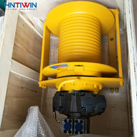 Treuil hydraulique à câble métallique à moteur planétaire HNTIWIN 18000 lb, double tambour, garantie de 2 ans, personnalisation OEM/ODM pour grues, direct