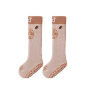 Baby Long Tube Anti-slip Knee Pad Meias Cartoon Penteado Algodão Infantil Gripper Meias Newborn Baby Socks Atacado - Product Image 4