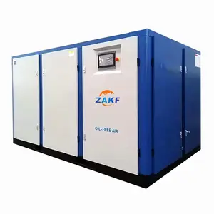 low noise 37kw 380v 50hz middle pressure 40bar rotary silent Oil free screw air compressors