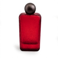Envase de Perfume de Vidrio Craquelado de 100 ml con Tapa de Bola, Envase Personalizado con Logotipo
