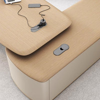 Bureau de Direction Modulable de Luxe Liyu en Forme de L, Mobilier de Bureau Robuste pour Dirigeants et Cadres