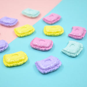 Cabochon en résine en forme de coussin de bébé mignon pour la fabrication de bijoux DIY, la décoration de coques de téléphone et d'épingles à cheveux, et les accessoires - Product Image 4