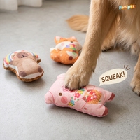Famipet Fabricant – Nouveau Thème Printanier – Adorable Design Animal – Jouet en Peluche Doux et Froissé pour Chiot – Ensemble de Jouets Sonores pour Chien