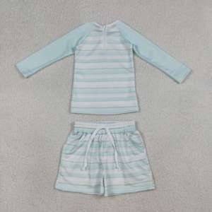 RTS Boutique Nouveaux styles Printemps Automne Tenues décontractées pour bébés garçons, comprenant maillots de bain, shorts et barboteuses, à motifs de pêche, en tissu peigné - Product Image 6