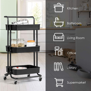Carrito de Almacenamiento Multifuncional Moderno para el Hogar, Carrito de Belleza para Spa y Salón, Carrito Metálico Móvil para Cocina, Baño y Sala de Estar - Product Image 4