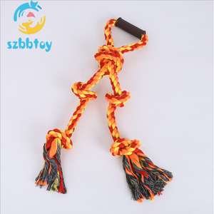 Toptan Özel Büyük pet köpek düğüm halat topu çiğnemek pamuk halat oyuncak - Product Image 6