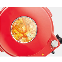 Haute qualité 12 pouces antiadhésif Pizza Plate Maker Mini four de comptoir avec haute efficacité Pizza Maker facile à utiliser Pizza Maker