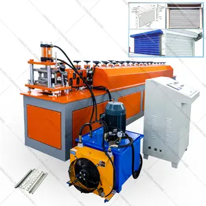 China Stahl Aluminium Rollladen tür Lattenherstellungsmaschine Preise / automatische Rollladenhülle Tür Lattenrolle Formmaschine