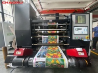 Machine flexographique à unité servo complète avec système de séchage UV pour autocollants adhésifs