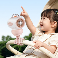 Ventilateur de poussette pour bébé, rechargeable, portable, 3600mAh, oscillant, mini ventilateur à clipser, trépied flexible pour siège auto, berceau, voyage