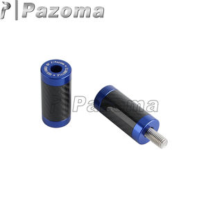 Harley Davidson için motosiklet kazasında çubuğu kaydırıcılar | Alüminyum ve karbon Fiber kütük kaymak biter/1 1/4 "evrensel Fit - Product Image 2