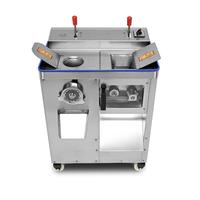 Hachoir à viande et trancheuse, moteur en cuivre pur, machine multifonctionnelle pour trancher/déchiqueter, ensemble de lames détachables, automatique pour les aliments et les plantes