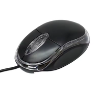 Penjualan laris Mouse optik Mini berkabel murah Mouse Gaming berkabel Usb Mouse bercahaya kecil Led komputer A20