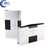 Caja de Regalo Magnética de Papel Plateado Rígido de Alta Calidad al por Mayor, Caja de Embalaje con Logotipo Impreso para Perfumes, Aceites y Productos Cosméticos