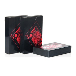 Vente <span class=keywords><strong>en</strong></span> gros de cartes à jouer <span class=keywords><strong>en</strong></span> plastique noir Essentiel durable et étanche pour les casinos et les <span class=keywords><strong>jeux</strong></span> de cartes - Product Image 5