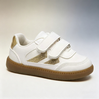 Chaussures plates souples unisexe pour enfants, idéales pour le sport en extérieur, baskets basses blanches décontractées, vente en gros