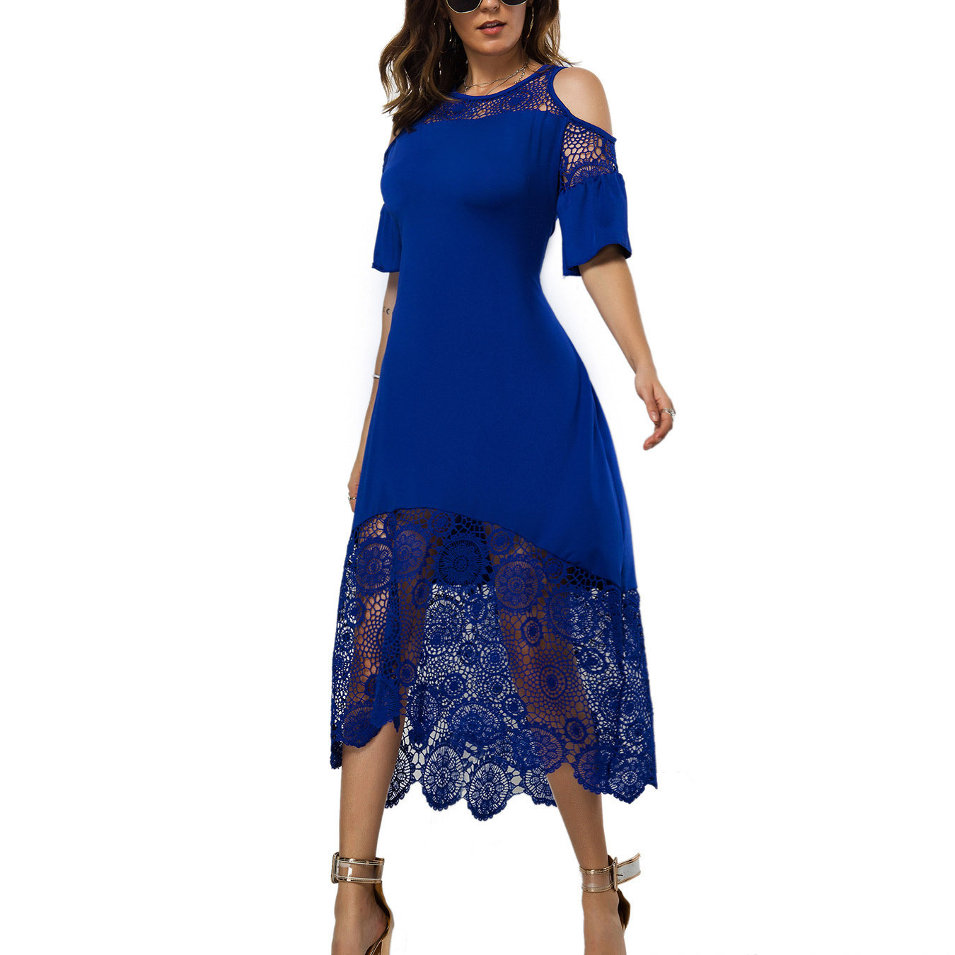 Encuentre el mejor fabricante de vestidos cortos azul rey y vestidos cortos  azul rey para el mercado de hablantes de spanish en alibaba.com
