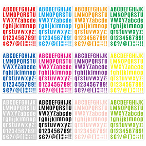 1 pouce Vinyle Lettre Chiffre Autocollants alphabets étiquettes pour boîte aux lettres Signes Fenêtre Porte Voitures alphabet autocollant - Product Image 5