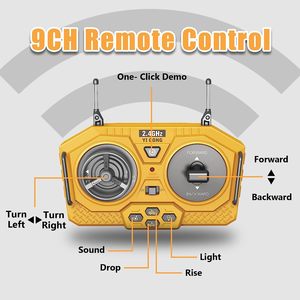 2.4G 1:24 RC Dump Xe tải đồ chơi điều khiển từ xa đồ chơi RC xe ô tô xe với kim loại giường và ánh sáng/âm nhạc - Product Image 3