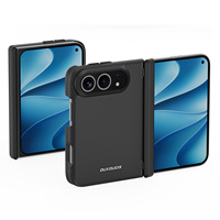 Étui de téléphone pliable en cuir PU DUX Vyne Series pour iPhone Duo 18 Ultra Fold, avec cadre d'appareil photo électro-plaqué, tendance