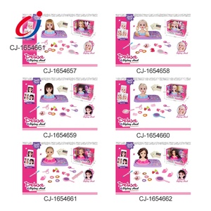 Muñeca de Moda Chengji para Niñas, Juego de Disfraces, Maquillaje, Salón de Cosmética, Juguete de Entrenamiento de Peinado, Cabeza de Muñeca - Product Image 6