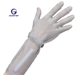 Gants en fil d'acier inoxydable de qualité alimentaire 316, résistants aux coupures, conformes à la norme ANSI/ISEA niveau 9 et résistants à la déchirure - Product Image 2