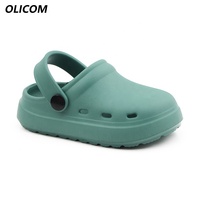 OLICOM Sabots personnalisés avec logo pour garçons et filles, sabots de jardin confortables, mules à enfiler, sandales imperméables, sabots de plage pour enfants