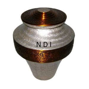 Urnas de cremación funeraria para cenizas de adultos de estilo moderno urnas de cremación de Metal antiguo azul para suministros funerarios urnas de cenizas para adultos - Product Image 4