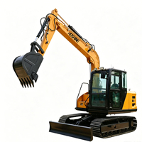 Mini-excavatrice hydraulique de 1 à 8 tonnes, excavatrice compacte sur chenilles, petite pelle, micro-mini-pelle avec chenilles remplaçables