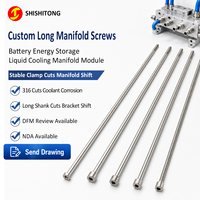 Vis longue sur mesure en acier inoxydable 304 316 à tête cylindrique Torx, fabriquée pour module de collecteur de distribution de refroidissement liquide