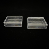 Boîte de rangement et de présentation en plastique PS vide en gros avec couvercle scellé pour emballage cadeau