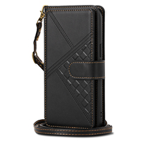 Casing Ponsel Lipat Dompet Kulit PU Mewah dengan Tali Gantungan untuk Xiaomi POCO X8 Pro Max M8 Power 5g C95 Tempat Kartu Gelang Tangan