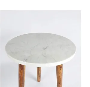 โต๊ะกาแฟทรงกลมของสะสมงานทำมือ - Product Image 2