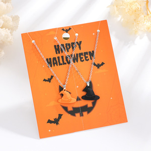 Collar con colgante <span class=keywords><strong>de</strong></span> fantasma <span class=keywords><strong>de</strong></span> Halloween personalizado, joyería <span class=keywords><strong>de</strong></span> Festival para niños, amuleto bonito para fiesta <span class=keywords><strong>de</strong></span> disfraces, evento nocturno <span class=keywords><strong>de</strong></span> Mascarada - Product Image 3