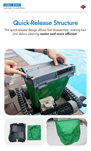 Máquina de Limpieza de Piscinas Personalizable YF11, Aspiradora Eléctrica Automática con Cable, Robot de Succión para Piscinas - Product Image 3