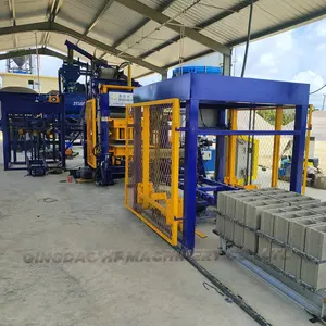 HF QT6-15 Tipo de venda quente para máquina para fazer blocos de concreto no mercado do Congo