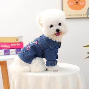 Ropa para mascotas de otoño e invierno de alta calidad para perros y cachorros de tamaño pequeño, perros felices, gatos, chaqueta vaquera cálida y cómoda - Product Image 3
