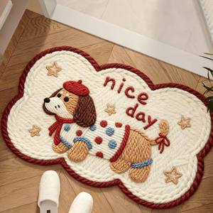 Tapis <span class=keywords><strong>de</strong></span> pied <span class=keywords><strong>de</strong></span> salle <span class=keywords><strong>de</strong></span> bain en lin <span class=keywords><strong>de</strong></span> luxe tapis <span class=keywords><strong>de</strong></span> bain absorbant antidérapant séchage rapide usage domestique tapis <span class=keywords><strong>de</strong></span> <span class=keywords><strong>toilette</strong></span> paillasson d'entrée lavable - Product Image 3