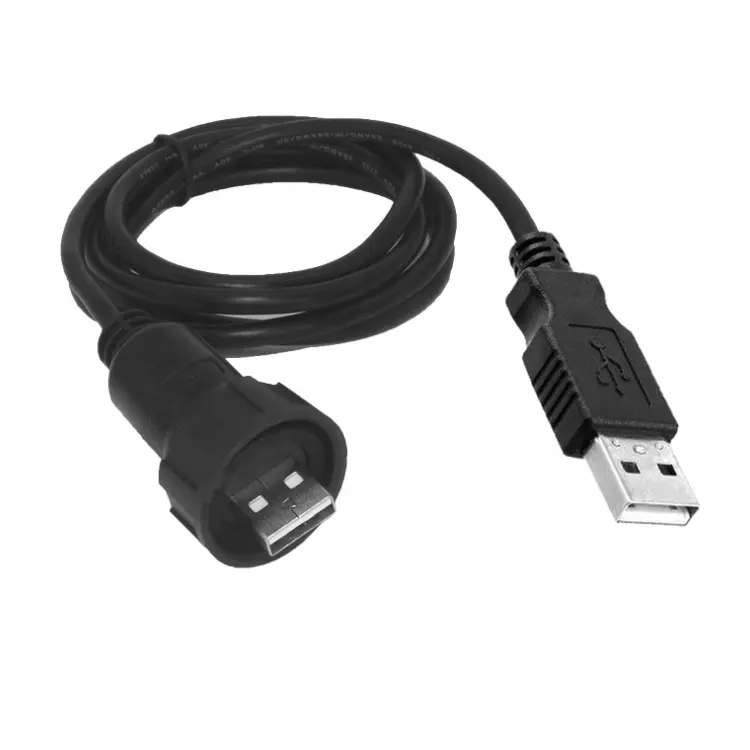 Direct factory USB2.0  USB3.0  Mini USB   Micro USB waterproof male to female panel connector cable