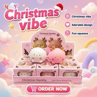 Ventes Flash : Jouet Squishy Géant Cerf Anti-Stress à Rebond Lent, Jouet de Décompression à Presser avec Boîte Cadeau pour Enfants et Adultes
