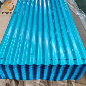 Gran oferta, el más barato, <span class=keywords><strong>PPGI</strong></span>, corrugado, con revestimiento de Color azul, ondulado galvanizado, chapa de acero corrugado de 0,45mm - Product Image 2