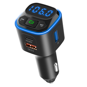 Xe MP3 Máy Nghe Nhạc Stereo Tự Động Đài Phát Thanh Qc3.0 18W + PD36W MP3 Máy Nghe Nhạc Với Kích Thước Lớn Màn Hình Xe Bluetooth 5.0 FM Âm Thanh Transmitter Bc80L - Product Image 4