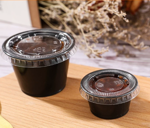 Горячая распродажа <span class=keywords><strong>2026</strong></span>: Оптовая продажа от китайского поставщика, заводская цена, высококачественные пищевые стаканчики для соуса из полипропилена с крышкой - Product Image 3