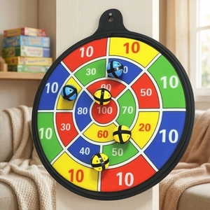 Jeu de fléchettes magnétiques pour enfants, sûr et léger, personnalisable, lavable, cible de 16 pouces - Product Image 1