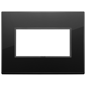 Vimar Wall <b>Switch</b> Plate Black Glass 18 In X 3.9 In For Modern Interior Design - Product Image 1