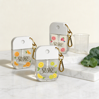 Mini flacon pulvérisateur portable rechargeable pour cosmétiques, parfums, shampoings, perruques, format de poche, créatif et personnalisé, avec porte-clés