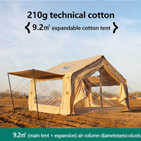 Tente de plage gonflable quatre saisons, grande, légère, résistante aux UV, avec 4 portes, pour 8 personnes, camping en plein air