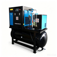 Système de séchage d'air comprimé haute efficacité 15 kW 16 bars, compresseur d'air à vis refroidi par air pour l'industrie de la découpe laser à fibre
