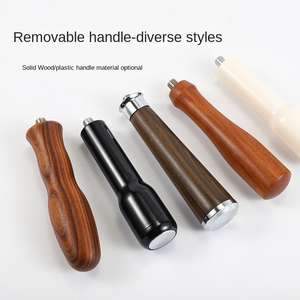 Logotipo personalizado Barista Herramientas de café Filtro Mango de madera Portafiltro de café sin fondo - Product Image 3